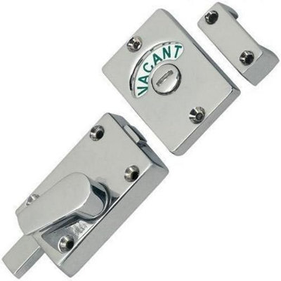 Golden Grace Polished Chrome Bathroom Toilet Lock Indicator Bolt Vacant & Engaged