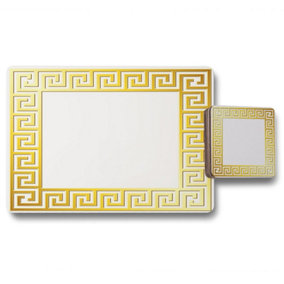 Golden Greek Ornamental Frame (Placemat & Coaster Set) / Default Title