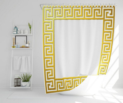 Golden Greek Ornamental Frame (Shower Curtain) / Default Title Price Comparisons | Compare The Build