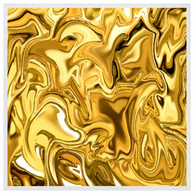 Golden liquid (Picutre Frame) / 20x20" / Oak