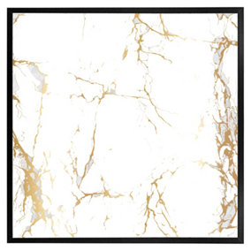Golden marble (Picutre Frame) / 20x20" / Black