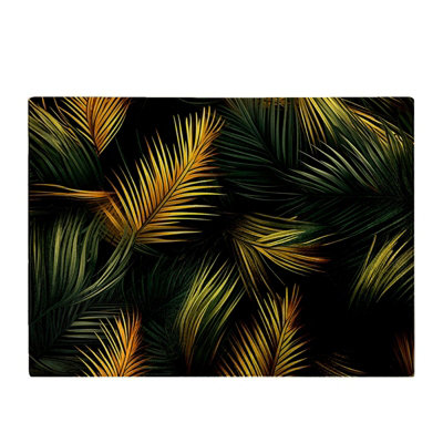 Golden Palm Leaves Chopping Board