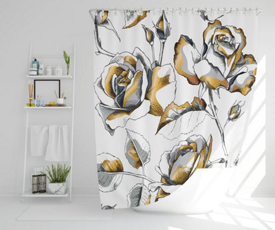 Golden Roses (Shower Curtain) / Default Title Price Comparisons | Compare The Build