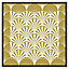 Golden semi circles (Picutre Frame) / 12x12" / White