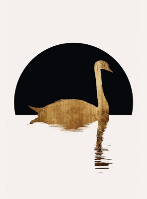 Golden Swan Lake Mural - 192x260cm - 5531-4
