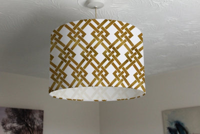 Golden twisted stripes (Ceiling & Lamp Shade) / 45cm x 26cm / Lamp Shade