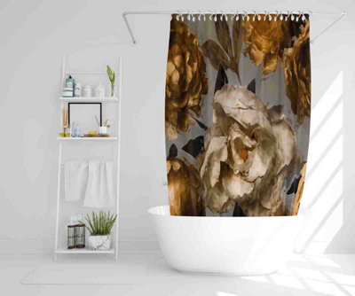 Golden White Flower (Shower Curtain) / Default Title Price Comparisons | Compare The Build