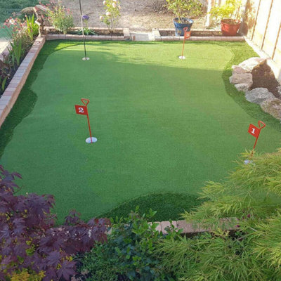 Golf 15mm (3100 GSM) Premium Extra Thick Putting Green Outdoor Artificial Grass, Artificial Turf-12m(39'4") X 4m(13'1")-48m²