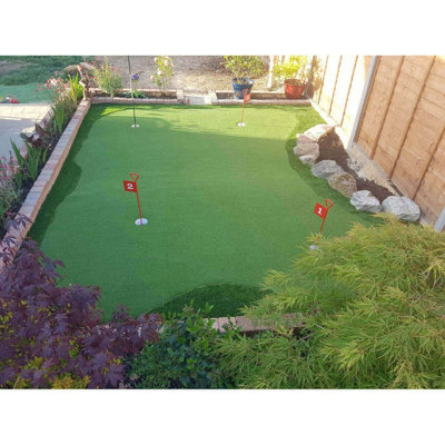 Golf 15mm (3100 GSM) Premium Extra Thick Putting Green Outdoor Artificial Grass, Artificial Turf-6m(19'8") X 4m(13'1")-24m²