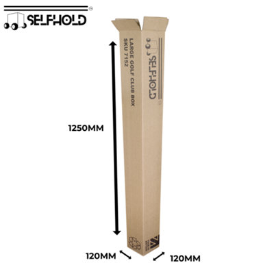 Golf Club Cardboard Boxes - 120 x 120 x 1250mm Size (Pack of 100)