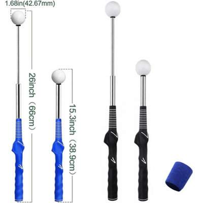 Golf Retractable Swing Club Soundable Swing Trainer Indoor Golf ...