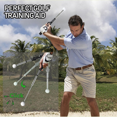 Golf Retractable Swing Club Soundable Swing Trainer Indoor Golf ...