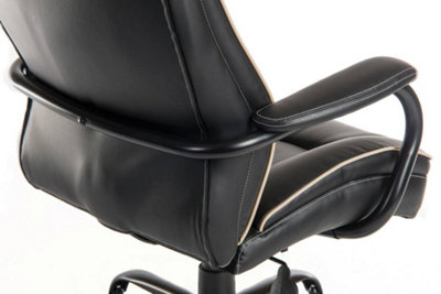 Goliath Duo Heavy Duty Executive Chair Black bonded leather rated up to 27 stone