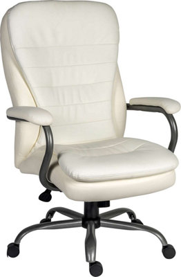 Goliath Heavy Duty Executive Chair White suitable for 27 stone user weight