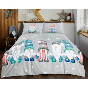 Gonk Family Reversible Duvet Cover Set Winter/Christmas Bedding