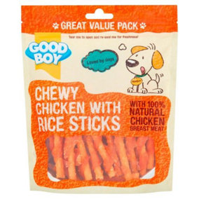 Good Boy Chewy Chicken with Rice Sticks 300g (Pack of 3)