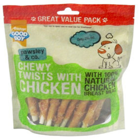 Good Boy Pawsley & Co Chewy Twists With Chicken 320g (Pack of 3)