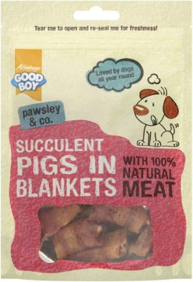 Good boy dog treats pigs in blankets best sale