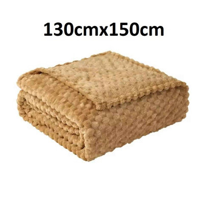 Good Nite Fleece Throw Blanket Soft Plush Warm Cozy White Blanket for Bed Couch AND Sofa Chair