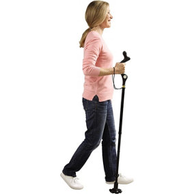 Good Posture Walking Cane - Adjustable Height Mobility & Balance Aid - Folding Walking Stick Which Prevents Stooping