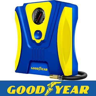 Goodyear 12V Portable Car Tyre Inflator Compressor 3M Cigarette Lighter Cord