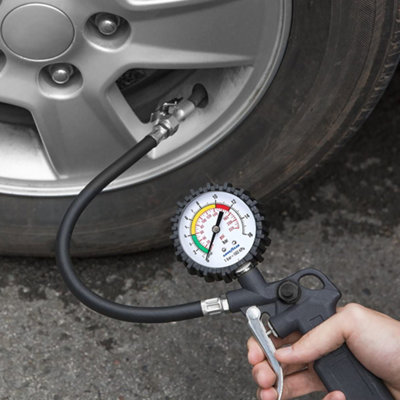 Goodyear 2 in 1 Tyre Inflator and Pressure Gauge Gun For Use with Air ...