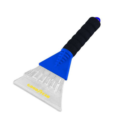 Goodyear 2 Pack Ice Scraper Extra Wide Blade Head Ice Breaker Foam Handle