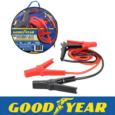 Goodyear 400AMP Starter Jump Leads 2m Car Bike Vehicle Jumper Booster Cables
