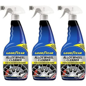 Goodyear Alloy Wheel Cleaner 750ml Trigger Spray (Pack of 3)