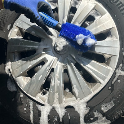 Goodyear Car Alloy Wheel Brush Cleaning Non-Scratch Bristles Motorcycle Bike - 5