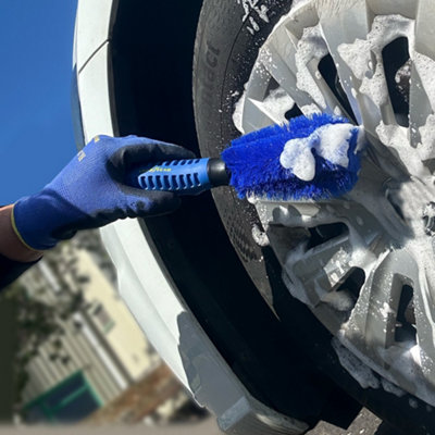 Goodyear Car Alloy Wheel Brush Cleaning Non-Scratch Bristles Motorcycle Bike - 6