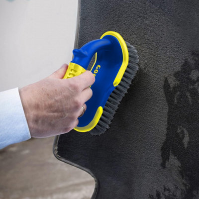 Goodyear Car Carpet Upholstery Stiff Brush Heavy Duty Mats Seats Valeting Tool - 4