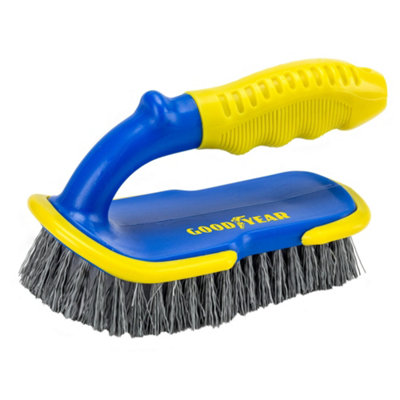 Goodyear Car Carpet Upholstery Stiff Brush Heavy Duty Mats Seats Valeting Tool - 5