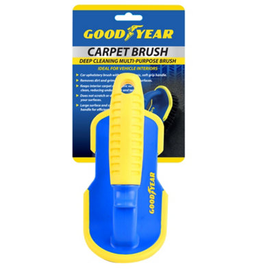 Goodyear Car Carpet Upholstery Stiff Brush Heavy Duty Mats Seats Valeting Tool - 6