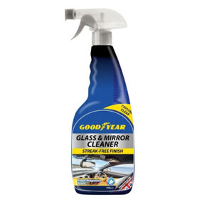 Goodyear Car Glass & Mirror Streak Free Finish Cleaning Clearer Spray 750ml