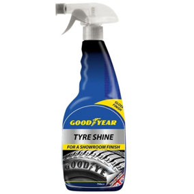 Goodyear Car Tyre Shine Gloss Finish Cleaning Clearer Spray 750ml
