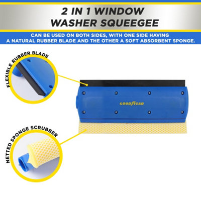 Goodyear Car Windscreen Washer Squeegee Sponge Windshield Window Cleaner - 3