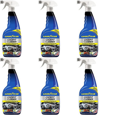 Goodyear COCKPIT Cleaner- 750ml Trigger Spray CHERRY Scent (Pack of 6)