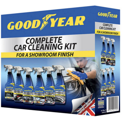 Complete Car Detailing Kit – Rim Cleaner, Shampoo, Glass Cleaner, Microfiber & More 1 thumbnail image