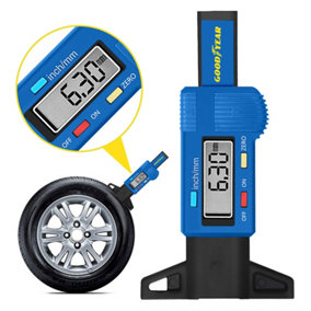 Goodyear Digital Tyre Tread Depth Gauge Measuring Tool