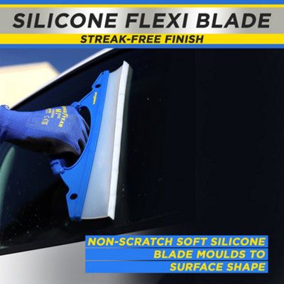 Goodyear Flexible Silicone Window Wiper Soft Grip Car Glass Squeegee ...