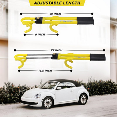 Goodyear Heavy Duty Dual Style Steering Wheel Lock Car Van Security - 5