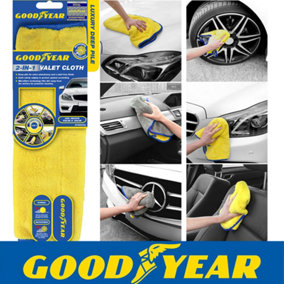 Goodyear Large Super Absorbent Car Wash Microfiber Towel Cloth Car Cleaning