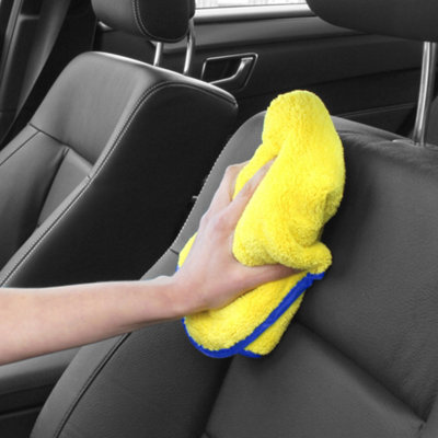Goodyear Large Super Absorbent Car Wash Microfiber Towel Cloth Car Cleaning - 9