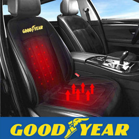 Goodyear Luxury Heated Car Seat Cushion