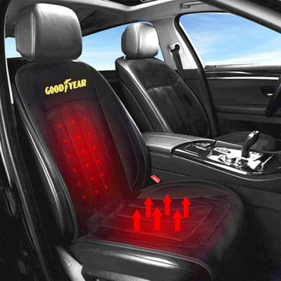 Goodyear Luxury Heated Car Seat Cushion