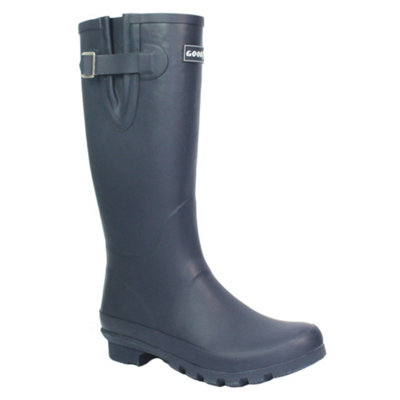 Goodyear Mens Petersfield Rubber Wellington Boots Blue (3 UK)