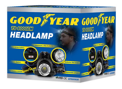 Goodyear Rechargeable Head Light Torch - 3