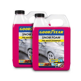 Goodyear Snow Foam Shampoo Car Wash 5L pH Neutral - Cherry Scent (2 Pack)