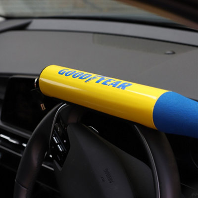 Goodyear Steering Wheel Lock Universal Baseball Bat Style Car Vehicle - 6